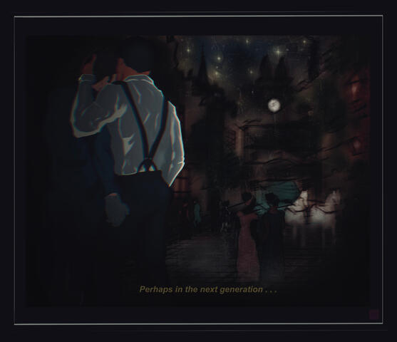 Faux-Film screencap, Regency Gays. Justa’couple of soft boys having a post-Opera moment, JohnCrieff the ship that never sailed 💔