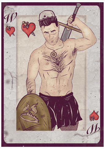 Tablestory Fanart Vintage Pinup Cards: Will, - the Will of Hearts