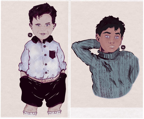 My OC and his future husband as bambinos